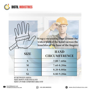 Guantes de Trabajo Tácticos de Cuero Distil Industries, Negros y Amarillos, Largos hasta la Muñeca, Duraderos, para Uso en Exteriores - Product Image 6