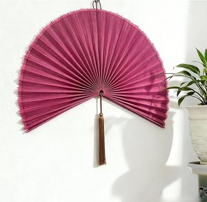 Bamboo <b>Wall</b> Fan Hanging Handmade <b>Wall</b> <b>Decor</b> Headboard Art for Home Interior Decoration Wholesale - Product Image 3