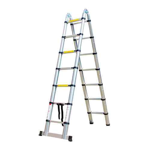 Herzberg HG-5440 Retracting Aluminum Telescopic Ladder for Garden Use