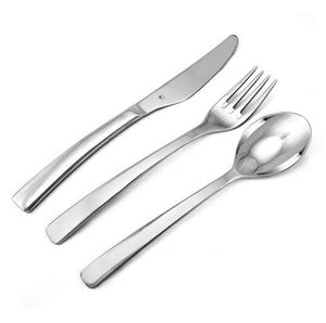 Juego de cubiertos multiusos de acero inoxidable para mesa de comedor, duradero, resistente al óxido, moderno, elegante, con acabado pulido. - Product Image 5