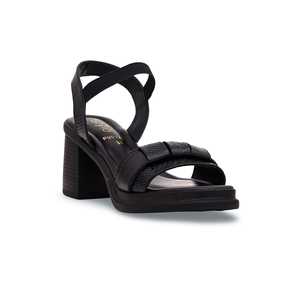 Sandale à talon formelle noire PU0221 - Product Image 2
