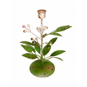 Portavelas de Metal Hecho a Mano, Moderno y Artístico, con Diseño de Hoja Verde, para Velas de Té, Centro de Mesa Decorativo para Bodas - Product Image 6