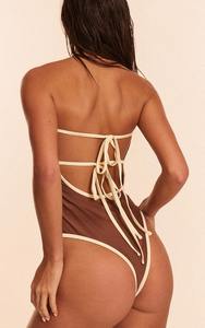 Maillots de bain pour femmes en gros personnalisés OEM, maillot de bain une pièce, vente chaude, respirant, élégant, vêtements de plage - Product Image 4