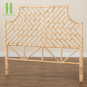 Garden Style Design Rattan Bed with Simple <b>Headboard</b> Headbed <b>Panels</b> Use For Home And Hotel Furniture Factory Direct Rattan 2026 - Product Image 4