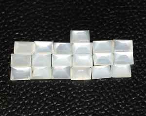 Lote al por mayor de piedras preciosas sueltas de piedra lunar blanca natural de 3x6mm, talla baguette, facetadas, calibradas, calidad AAA++ para fabricación de joyas. - Product Image 3