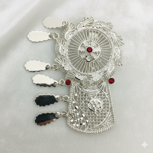 MOLL JEWELLERS Peineta Miniatura Vintage Chapada en Oro Hecha a Mano Ecológica Impermeable Elegante de Moda con Animales, Flores y Brillo de Aleación - Product Image 1