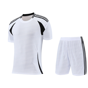 Durable Match Soccer Uniform Custom Team Logo Football Jersey And Shorts Quick Dry Sportswear For Clubs - Product Image 4