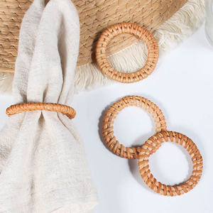 Anillo Porta Servilletas de Mimbre Tejido, Diseño Moderno Ecológico, Tamaño Personalizado, Decoración de Boda Hecha a Mano en Vietnam - Product Image 3