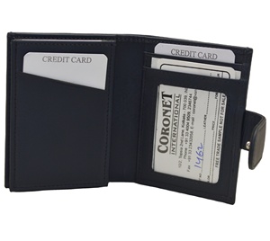 OEM Unisex Minimalist Genuine Leather RFID Wallet Custom <b>ID</b> Card <b>Holders</b> for Passport Credit Card Coins Multi-Function Fashion - Product Image 3