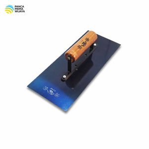 Truelle de finition carrée de 11 pouces de haute qualité en acier au carbone, truelle à plâtrer avec manche en bois, outil manuel de maçonnerie - Product Image 1