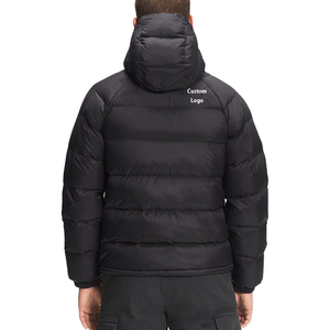 Thin Mens Long Hooded Puffer Jacket Winter Warmth <b>Bubble</b> <b>Coat</b> Waterproof Padded Outerwear Windproof Quilted Breathable - Product Image 6