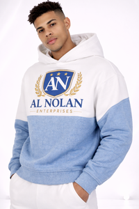 ชุดเสื้อฮู้ดและกางเกงจ็อกเกอร์บล็อกสีสำหรับผู้ชาย ชุดวอร์มโลโก้แบบกำหนดเอง ชุดสตรีทแวร์ ชุดกีฬาคาร์โก้ - Product Image 4