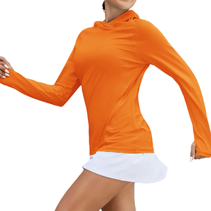 Sudadera con capucha estilo streetwear para mujer, con logo personalizado, tela de poliéster, estilo casual, sudaderas con capucha lisas para pesca, para mujer - Product Image 6