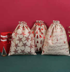 Sac cadeau en jute fait main avec intérieur laminé pour un emballage haut de gamme - Product Image 3