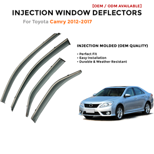Deflector de Viento Cromado para Toyota Camry 2012-2017, Protector de Lluvia, Visera para Ventana de Coche - Product Image 2