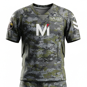 Custom American Football Uniform Performance Fit Sublimated Jersey Breathable Fabric Integrated <b>Pad</b> Pockets Sportswear - Product Image 2