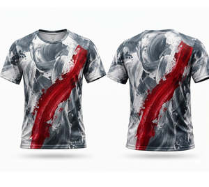 Abstract Sublimation Front 180gsm Jersey Sporty 100% <b>Polyester</b> Custom Graphic Men's Sports <b>T</b>-<b>Shirt</b> - Product Image 1