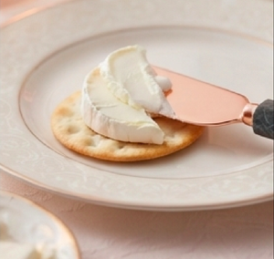 Premium Quality Marble Stone Handle Cheese Set Rose Gold Flatware Cutter Slicer Stainless Steel Knives Set <b>For</b> Elegant Tabletop - Product Image 5