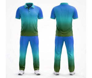 Custom Sublimation <b>Cricket</b> Uniform Set for Professional Teams Men Women Youth <b>Cricket</b> Wears Polo Shirt and Trouser Full Team - Product Image 4