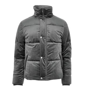 Veste d'hiver personnalisée chaude à manches régulières, rembourrée, épaisse, à col montant, longueur normale, pour homme, coupe oversize, à capuche, 100% duvet - Product Image 4