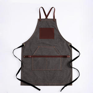 Tablier de barbier personnalisé avec logo, unisexe, en cuir PU, tablier de chef, tablier de barbier - Product Image 4