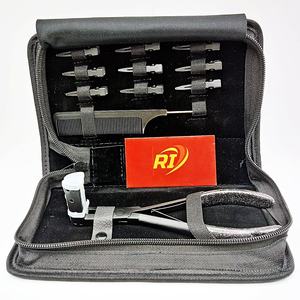 Kit de Herramientas Profesional para Extensiones de Cabello de 11 Piezas, Acero Inoxidable de Grado Quirúrgico, Microaplicador, Uso Doméstico, Incluye Pinza, Tijeras y Marcador - Product Image 5