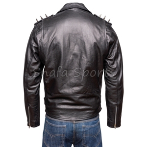Full Sleeve Solid Pattern Press Button Cuffs 2026 Best Sheepskin <b>Leather</b> <b>Jacket</b> Trendy Stylish Zip Up Real <b>Leather</b> <b>Jacket</b> - Product Image 4