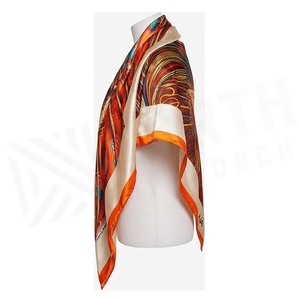 NORTH APPROACH Women's Square <b>Silk</b> Scarf Animal Print Elegant Multi-Functional Fashion Accessory All Seasons - Product Image 3