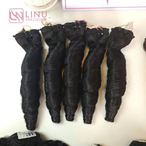 ผมหยิกเด้งสีธรรมชาติคนเวียดนามผมคนขายส่ง - Product Image 3