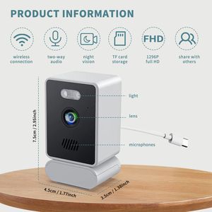 Telecamera di Sorveglianza WiFi Nascosta a Finestra Impermeabile IP65 con Rilevamento di Movimento e Allarme per la Sicurezza Domestica - Product Image 4