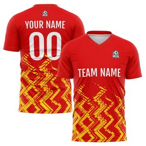 Maillots de football courts en gros à bas prix, haute qualité, 100 % polyester, protection UV, respirants, dernier design, service OEM - Product Image 6