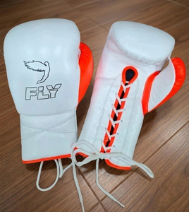 Gants de boxe Fly Superloop Pro X 2 avec logo personnalisé en cuir de vache véritable - Product Image 1
