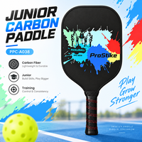 Raquette de pickleball T300 en fibre de carbone pour l'entraînement des juniors, écoles, clubs, logo personnalisé, OEM/ODM, marque privée, vente en gros