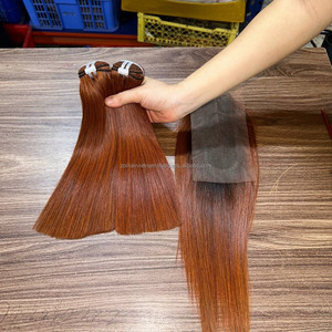 Produits capillaires vietnamiens en gros : Lots de cheveux humains bruts avec closure en dentelle pour perruques de cheveux humains, frontale en dentelle, cuticules intactes - Product Image 3