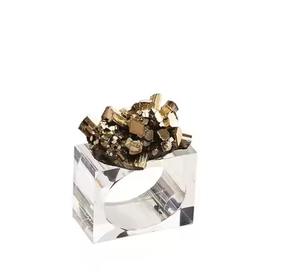 Anneau de serviette en aluminium pour cadeau, idéal pour les fêtes, écologique, durable, décoration moderne de table à manger - Product Image 3