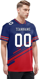 Maillot de football pour homme à col en V, impression sublimée, anti-transpiration, manches courtes, vêtements de sport pour adulte, maillot de football pour homme à col en V - Product Image 4