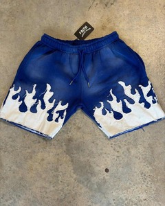 Pantalones Cortos Oversize para Hombre, Bermudas Personalizadas, Estilo Urbano, Bordado Desgastado, Mezclilla, Algodón - Product Image 4