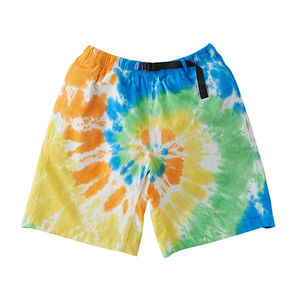 Pantalones Cortos Tie Dye de Verano para Hombre al por Mayor, Nuevo Estilo con Bolsillos y Cordón, 100% Algodón Transpirable, en Venta - Product Image 1