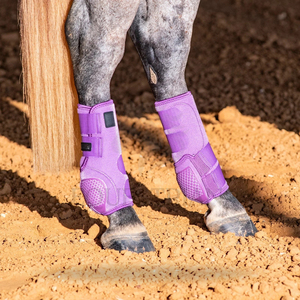Bottes d'écurie pour chevaux en néoprène de luxe personnalisées, tissu respirant durable, sangles réglables sécurisées, protection des jambes équestres - Product Image 4
