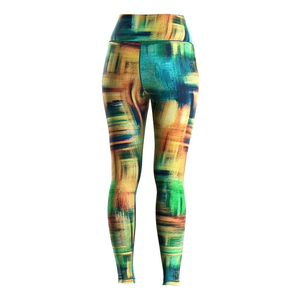 Leggings de sport pour femme, taille haute, respirants, tricotés, à coutures, très élastiques, pour la gym, le fitness, le yoga, la course et le style décontracté - Product Image 3