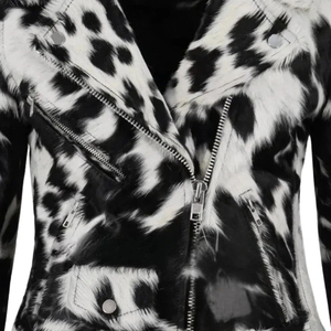 Cowhide Leather Bomber <b>Jacket</b> Men Classic Biker Asymmetric Zip Motorcycle Casual Customizable Design Windproof Breathable - Product Image 5
