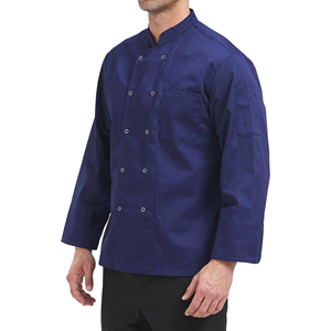 Veste de chef pour homme de qualité supérieure à prix abordable, couleur unie, fabriquée en tissu de coton. - Product Image 3