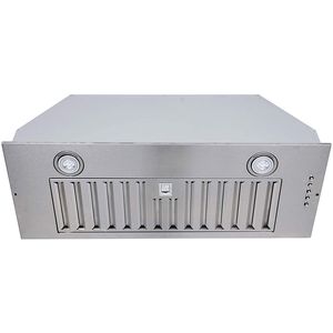 Cappa aspirante da incasso da 20 pollici con ventola convertibile a LED da 600 CFM per cucina, colore argento - Product Image 2