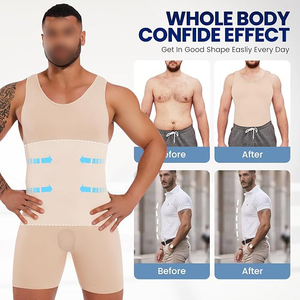 Compression Jumpsuit Unisex High Elastic Antibacterial Breathable Quick Dry Spandex/Nylon Seamless Full <b>Body</b> Sports Romper - Product Image 3