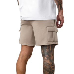 Shorts cargo de voyage pour homme 100% coton, décontractés, sportifs, avec poches utilitaires, pour la course à pied, les sports d'été et les activités sportives - Product Image 2