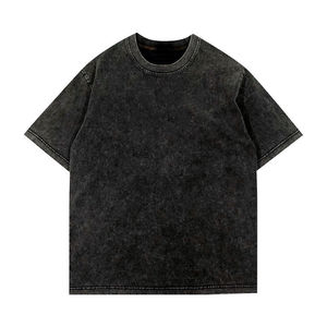 T-shirt délavé à l'acide respirant et à séchage rapide pour homme en promotion / T-shirt délavé à l'acide pour homme, style décontracté et usage extérieur, en stock - Product Image 1