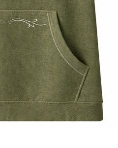 Sweat à capuche vert olive à manches courtes pour homme, pull décontracté, t-shirt à capuche léger, streetwear d'été, mélange de coton, poche kangourou - Product Image 6