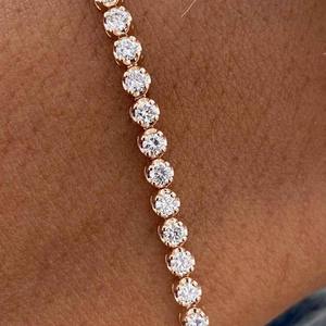 Premium Moissanite Cuban Link <b>Bracelet</b> 925 <b>Silver</b> Fully Iced Out Hip Hop Jewelry Handmade Moissanite <b>Silver</b> <b>Bracelet</b> - Product Image 5