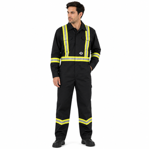 Flame Resistant Safety <b>Jackets</b> <b>Men</b> Reflective Workwear Coverall <b>Utility</b> Jumpsuit Long Sleeve Custom Logo Industrial Uniform USA - Product Image 1
