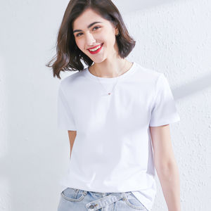 Camisetas de Manga Corta al por Mayor, 100% Algodón, para Mujer, Personalizables con Impresión Digital de su Logotipo - Product Image 1